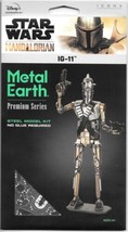 Star Wars The Mandalorian TV Series IG-11 Metal Earth Laser Cut Model Kit SEALED - £27.05 GBP