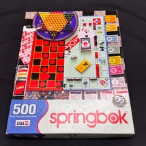 Springbok Jigsaw Puzzle 500 Pieces Classic Board Games Monopoly Checkers... - $23.28
