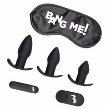 BACKDOOR ADVENTURE KIT 3 DIFFERENT SIZE SILICONE BUTT PLUG BULLET &amp; BLIN... - £31.13 GBP