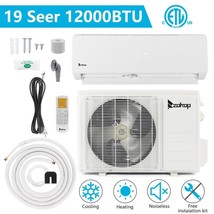 12000 Btu Mini Split Air Conditioner With Heat Pump Remote Control 19 Seer - £587.03 GBP