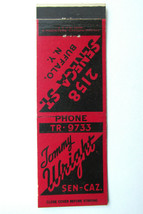 Tommy Wright - Buffalo, New York Restaurant 20 Strike Matchbook Cover Matchcover - £1.35 GBP