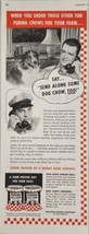 1951 Print Ad Purina Dog Chow Dog Food Farmer &amp; Collie St Louis,MO - $16.72