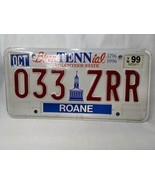 Vintage Tennessee License Plate BicenTENNial 033 ZRR Roane Oct 1999 - $9.95