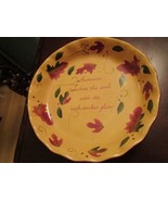 Russ Berry Dish Pie &quot;Autumn Touches The Soul&quot; 9 3/4&quot; [A4rack5] - $64.16 CAD
