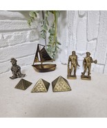 Vintage Brass Decor: Egyptian Pyramids, Sailboat, Mythology  and Clown F... - $1,300.58 MXN