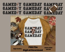 Game Day football lightning bolt png, Football sublimation Digital Download - £1.96 GBP