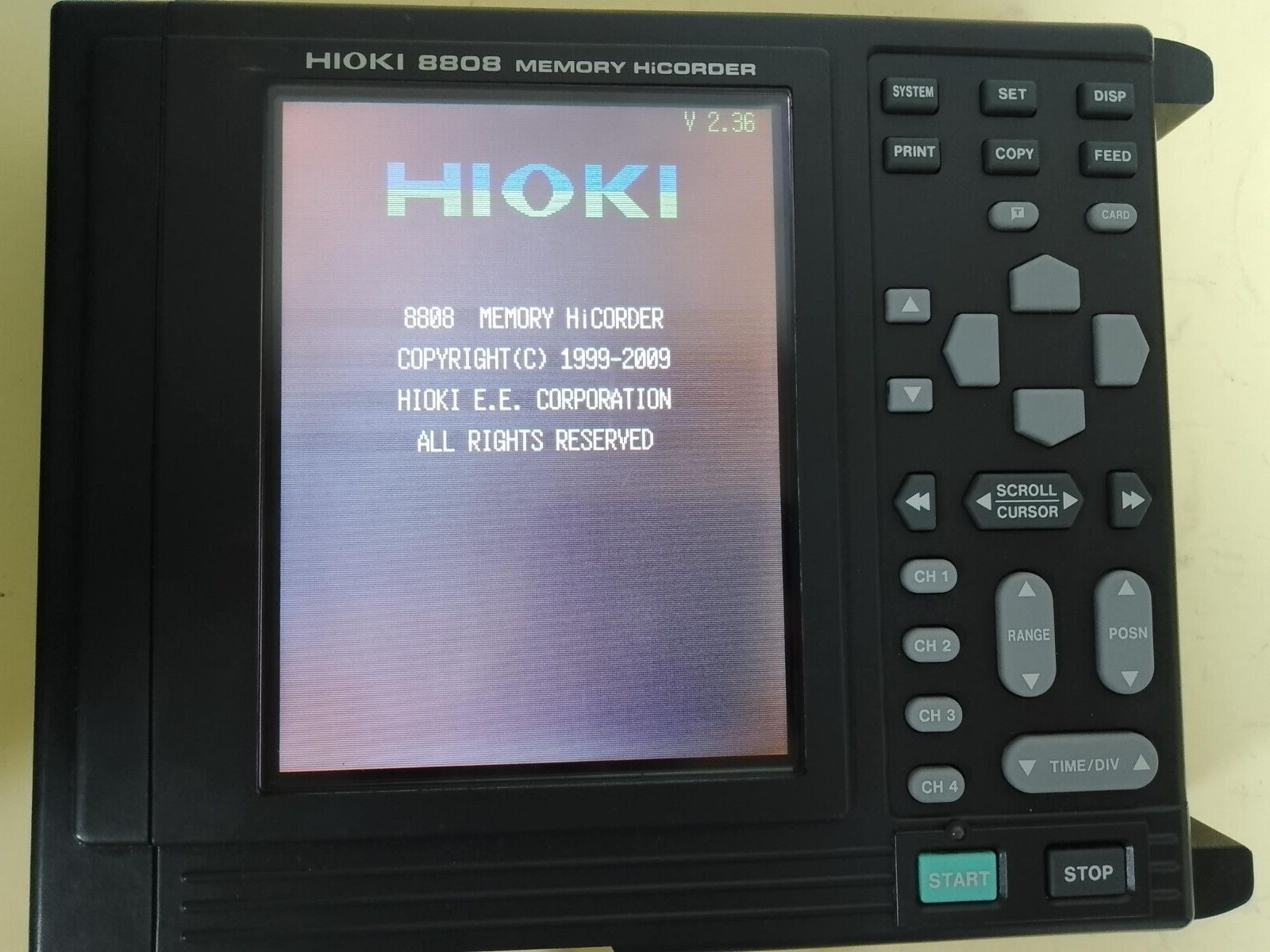 Hioki 8808 V2.36 Power Recorders Memory Hicorder with compactflash 512 MB - $1,616.76