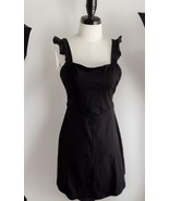 New ASOS Little Black Skater Dress Backless Fly Sleeves Size 6 - $29.65 CAD
