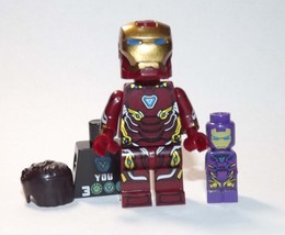 Minifigure Iron-Man MK50 Tony Stark  Movie Custom Toy - £3.86 GBP
