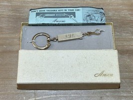 Vintage Anson Key Chain Detachable Ring Personalized “jFe” Gold Tone - £29.42 GBP