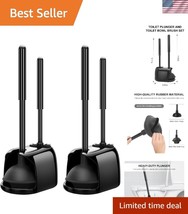 2-Pack Hidden Toilet Brush &amp; Suction Plunger Set for Effortless Bathroom... - $700.57 MXN
