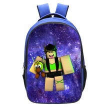 WM Roblox Backpack  Daypack Schoolbag Bookbag Blue Type Smile Bee - £15.65 GBP