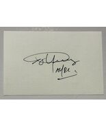 Angus Young Autographed &quot;AC/DC&quot; 3x5 Signature Page - $1,834.41 MXN