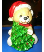 Night Light Christmas Tree Teddy Bear Nursery Childs Room Vintage Made i... - £15.52 GBP