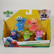 Sesame Street Playskool Collector Pack 5 Figures Cookie Grover Oscar Elmo Abby - $14.30