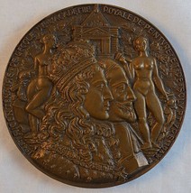 French Academy of Painting &amp; Sculpture BRONZE METAL TRICENTENNIAL 1948 F... - $134.63