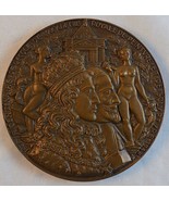 French Academy of Painting &amp; Sculpture BRONZE METAL TRICENTENNIAL 1948 F... - $184.71 CAD