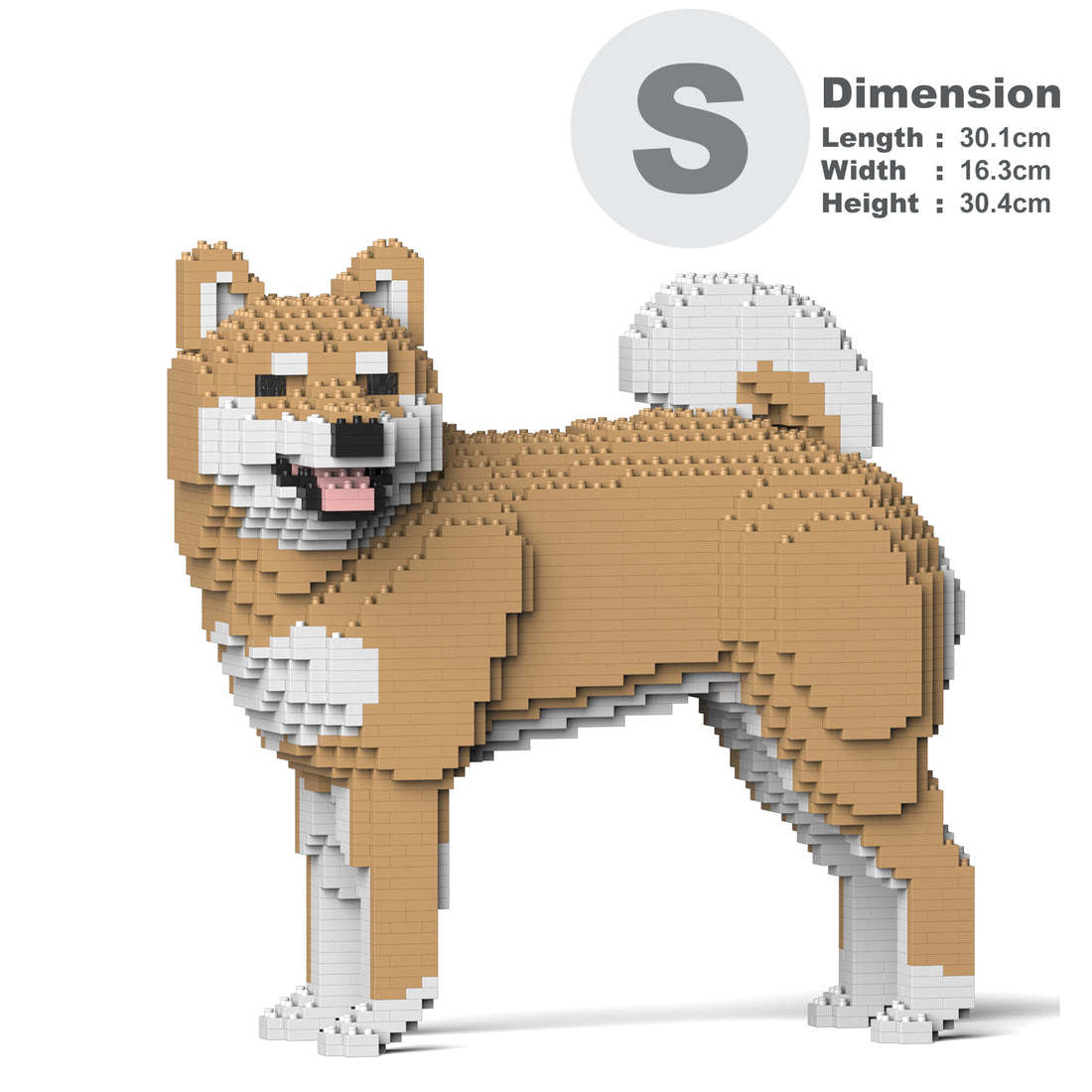 Shiba Inu Dog Sculptures (JEKCA Lego Brick) DIY Kit