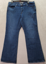 Levi&#39;s Bootcut Jeans Women Size 14 Blue Denim Classic Fit Medium Wash Flat Front - £18.38 GBP