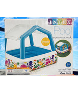 NEW Intex Sun Shade Blue Inflatable Pool, 62 X 48 for Ages 2 ~OPEN BOX - $42.67 CAD