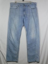 Levi&#39;s 505 Jeans Mens 36x32 Blue Regular Fit Straight Leg Medium Wash Denim - £7.98 GBP