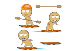 Surfing clipart, Sport clipart, Extreme clipart, Characters clipart, Com... - £3.17 GBP