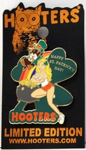 New Hooters Happy St. Patrick&#39;s (Patty&#39; S) Day Girl Leprechaun Pot Of Gold Pin - £7.84 GBP