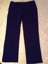 Girls Size 14.5 Justice capri pants uniform blue flat front new - $13.99
