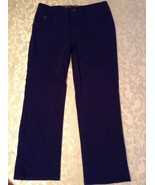 Girls Size 14.5 Justice capri pants uniform blue flat front new - £11.05 GBP