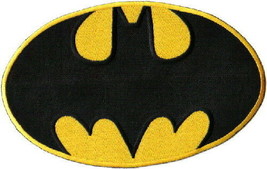 Batman Comic Book Bat Chest Logo Large Embroidered Jacket Patch, NEW UNUSED - £11.63 GBP