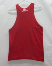 Vtg 80s 90s Nike Gray Tag Red Deep Cut Gym Workout Tank Top Sleeveless Shirt M - £29.72 GBP