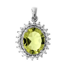 Jewelry of Venus fire  Pendant of ANAHATA (HEART CHAKRA) Ouro Verde quartz silve - £523.33 GBP