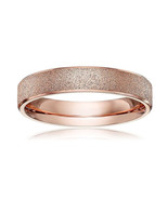 4mm Frosted Gold Stainless Steel Ring (11) - £8.31 GBP