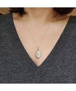 Vintage Dainty Silver &quot;The Matrix&quot; Twin Heart Bleeding Heart Medal Necklace - $48.00 CAD