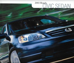 2003 Honda CIVIC SEDAN sales brochure catalog 03 US DX LX EX - $6.00
