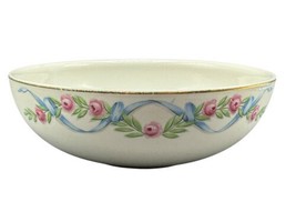 Hall&#39;s Superior Quality Serving Vintage Bowl Rose Pattern 9&quot; x 3&quot; - $26.00