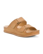 Kork-Ease Comfort Flat 2 Strap Leather Sandals brown size 8 - £54.27 GBP