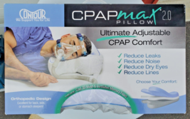CPAP Max 2.0 PILLOW Ultimate Comfort Adjustable 2.0 White Contour Products New - £42.77 GBP