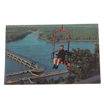 Sky Lift Over Dam and Lock Clarksville Missouri Vintage Postcard - £2.71 GBP