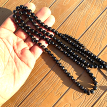 WOW natural 100 beads Black Coral Prayer beads Yusr yemen worry beads يسر مكاوي - £146.40 GBP