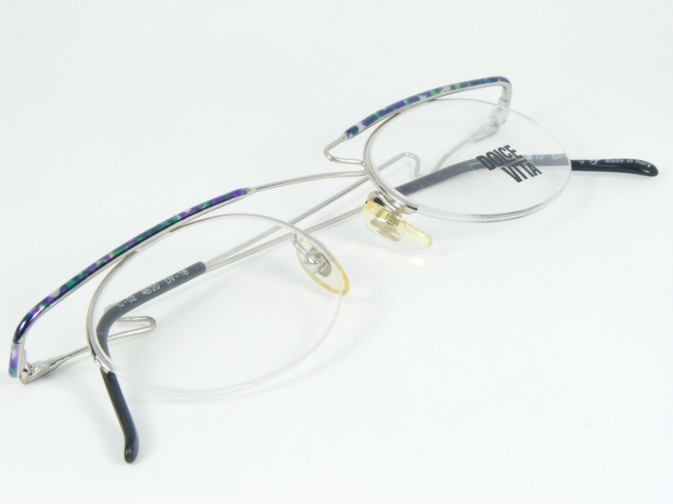 Vintage DOLCE VITA by Casanova DV-16 02 MULTICOLOR EYEGLASSES 48-20-150mm Italy Item image 5