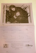 Vintage 1995 Signed Carrie &amp; Debbie Moore Country Music Promotional Calendar - £11.82 GBP