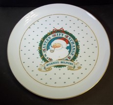 Old Santa&#39;s Gift Exchange Inc plate 1986 George Good Overnite Delivery 10.5&quot; - £19.22 GBP