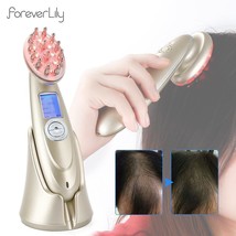 Electric Laser Hair Growth Comb Infrared Rf Vibration Massager Microcurrent - £45.03 GBP
