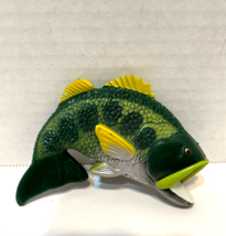 Vintage DecoPac Inc Big Mouth Bass PVC Refrigerator Magnet 3.75 x 3 inch - £7.69 GBP