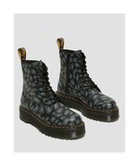 Dr. Martens Jadon Black Distorted Leopard Backhand Platform Boots Size 8... - €124,31 EUR