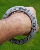 Sikh kara sarbloh bangle singh kaur khalsa shiri akaal ji sahai iron kada k19 - £54.62 GBP