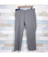 POLO Ralph Lauren Preston Chino Pants Gray Flat Front Cotton Twill Mens ... - £58.39 GBP