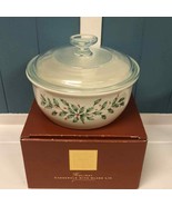 Lenox China HOLIDAY 1.5 Qt Quart Covered Casserole Dish w/Glass Lid NEW ... - $102.71 CAD