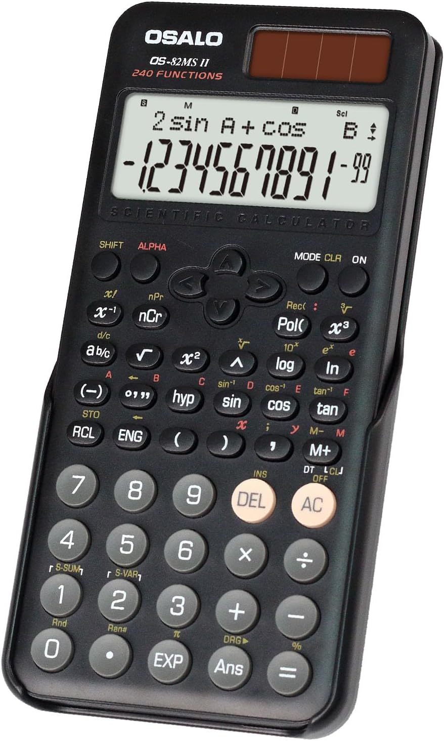 Osalo Scientific Calculator 240 Function 2 Line 10+2 Digits, Os 82Ms 2Nd... - $33.94